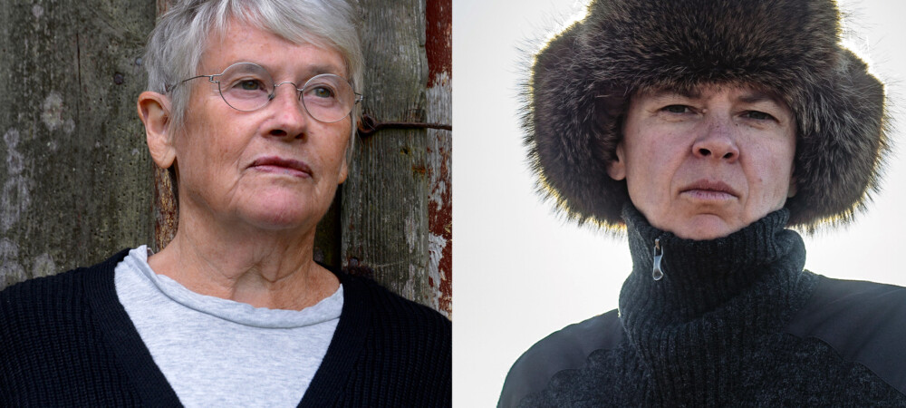 Foto på pristagarna för Samfundet de Nios Stora pris 2025, Ingela Strandberg och Eva-Stina Byggmästar